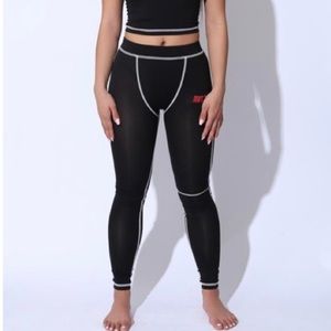 Matte Brand Caution Leggings